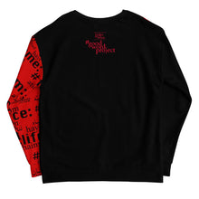 Load image into Gallery viewer, Good Word Project Unisex Sweatshirt, Red &amp; Black